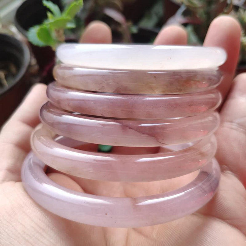 Bransoletka ochronna z fioletowym jadeitem i Buddha Stones