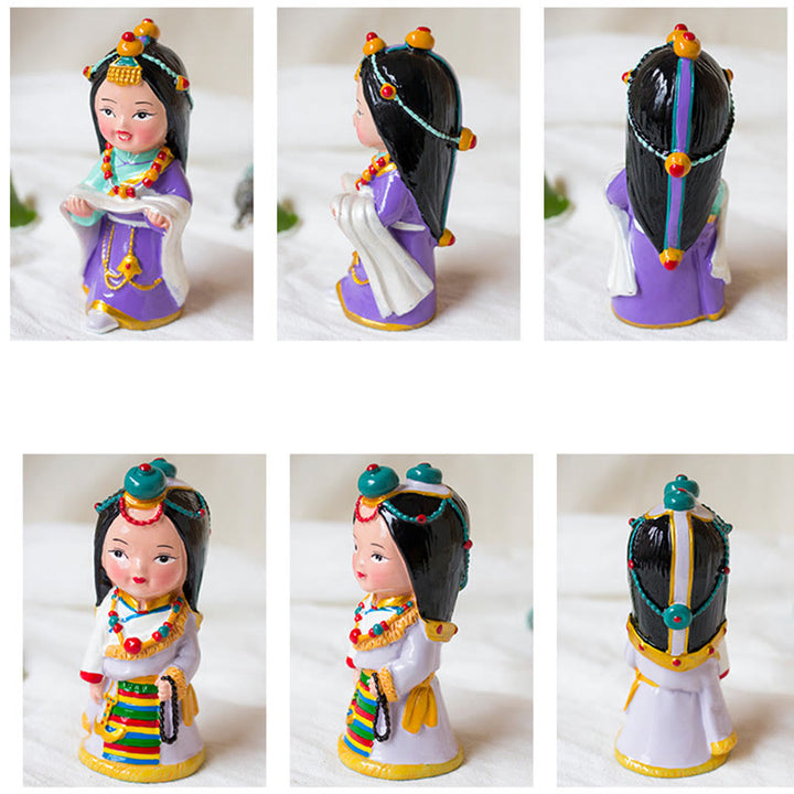 Buddha Stones malowane ręcznie tybetańskie figurki kreatywny dom biuro dekoracja samochodu ozdoba