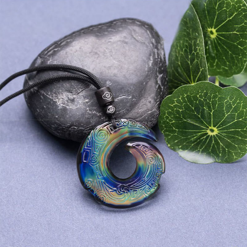 Zmieniający kolor szczęścia poprawia wzór naszyjnika Liuli Crystal Pendant