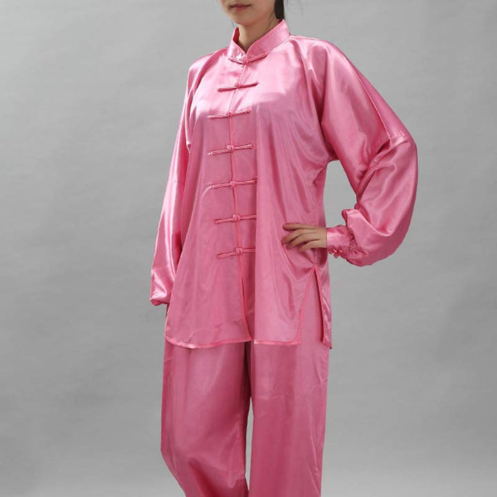 Buddha Stones Prosty wzór Medytacja Modlitwa Duchowy Zen Tai Chi Qigong Praktyka Unisex Zestaw Ubrań - Różowy - XS- PASUJE NA ROZMIARY: USA/UK/AU/EU-13-14 LAT - image 20