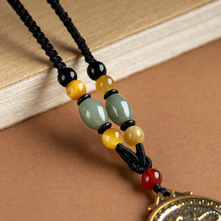 12 chińskich znaków zodiaku błogosławieństwo bogactwa naszyjnik wisiorki - image 25