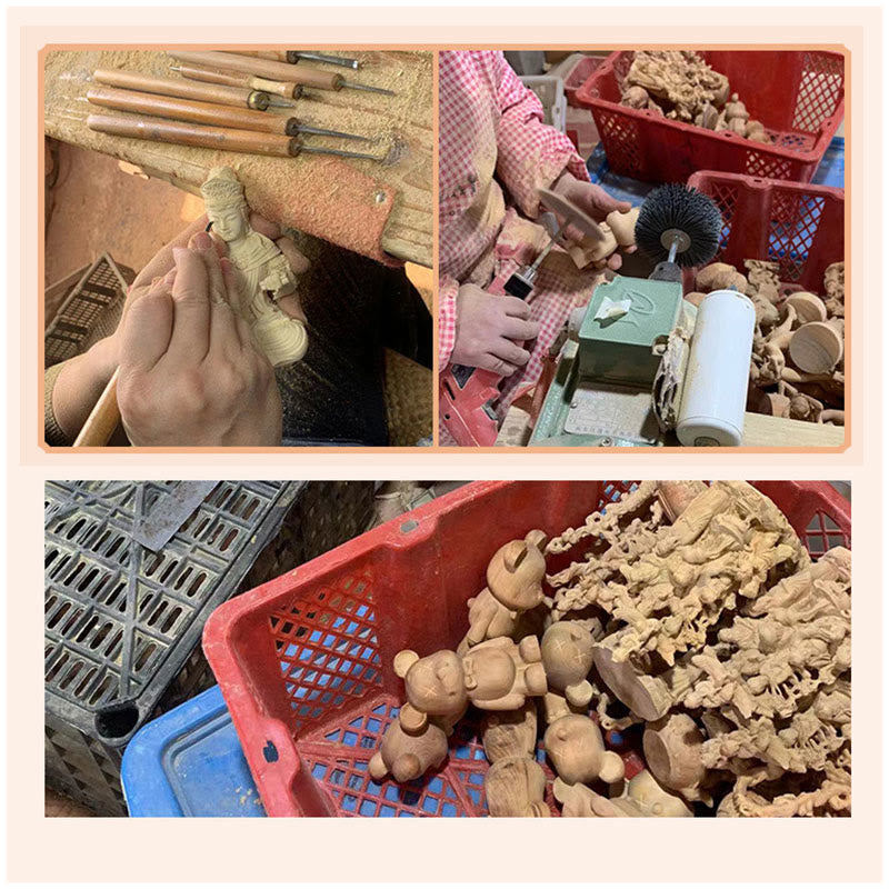 Buddha Stones drzewo sandałowe Małe liście Czerwone drzewo sandałowe Słodkie zwierzęta koty Uspokajający spokój Dekoracja - image 44