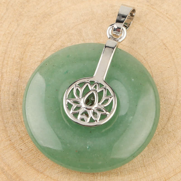 Buddha Stones Różne Kryształy Ametyst Różowy Kryształ Lotos Uzdrawiający Naszyjnik Wisiorek - image 26