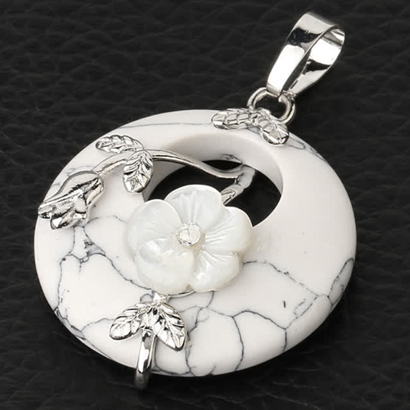 Buddha Stones Różne Kryształy Ametyst Zielony Awenturyn Kwiat Uzdrawiający Naszyjnik Wisiorek