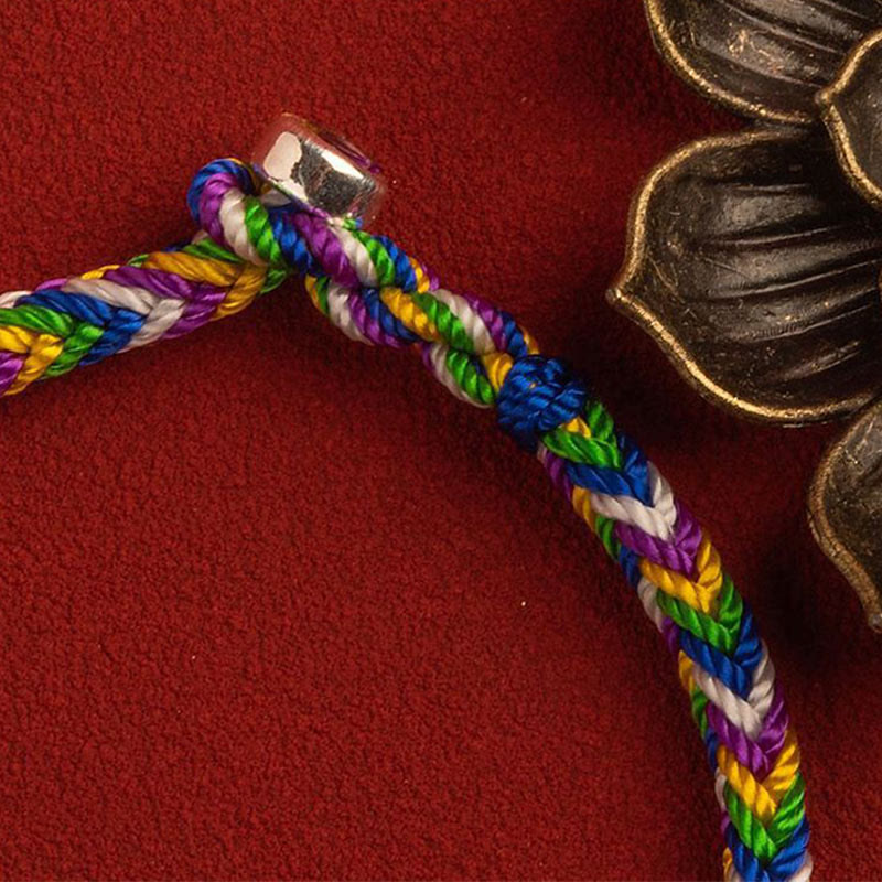 Buddha Stones „Niech wszystko pójdzie po Twojej myśli” Bransoletka na szczęście wielokolorowa