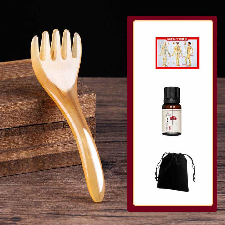 Zestaw narzędzi do masażu grzebienia Gua Sha z żywicy