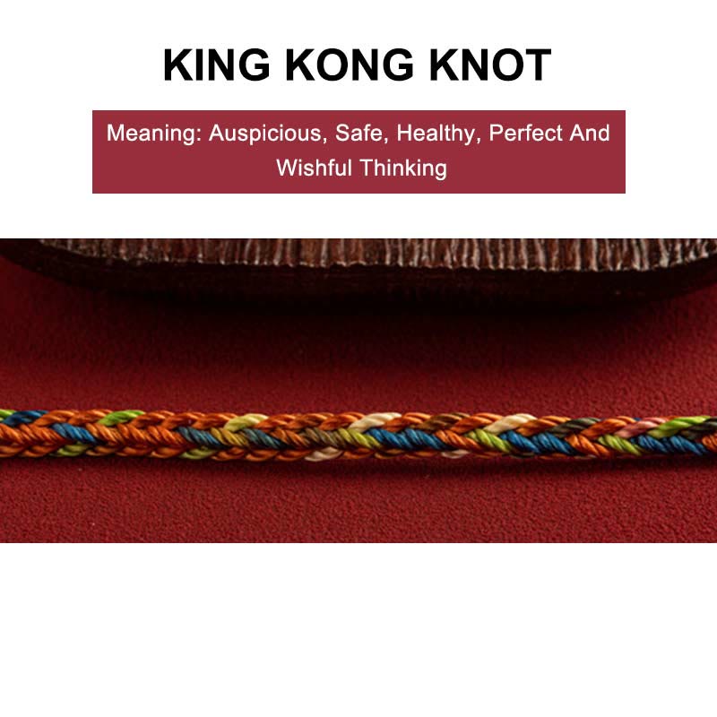 Buddha Stones "Niech będziesz zdrowy i szczęśliwy" Bransoletka na szczęście wielokolorowa