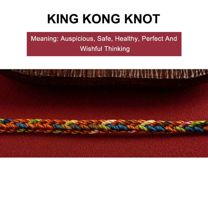 Buddha Stones "Niech będziesz zdrowy i szczęśliwy" Bransoletka na szczęście wielokolorowa