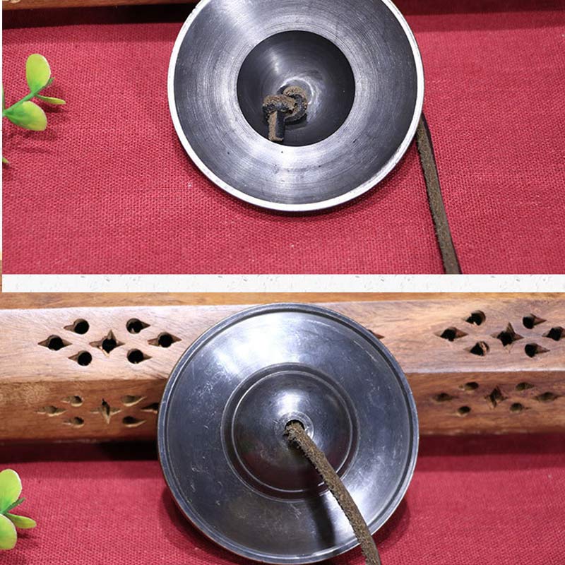 Buddha Stones Tybetański Dzwon Tingsha Miedziana Dekoracja Szczęścia Z Torbą