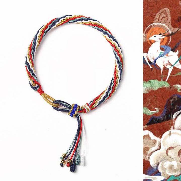 Bransoletka ochronna ze sznurka Reincarnation Knot Luck String