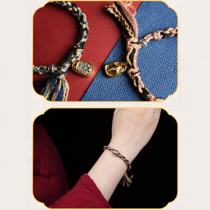 Buddha Stones Zakiram Bogini Bogactwa Om Mani Padme Hum Pokój Bransoletka Ręcznie Robiona