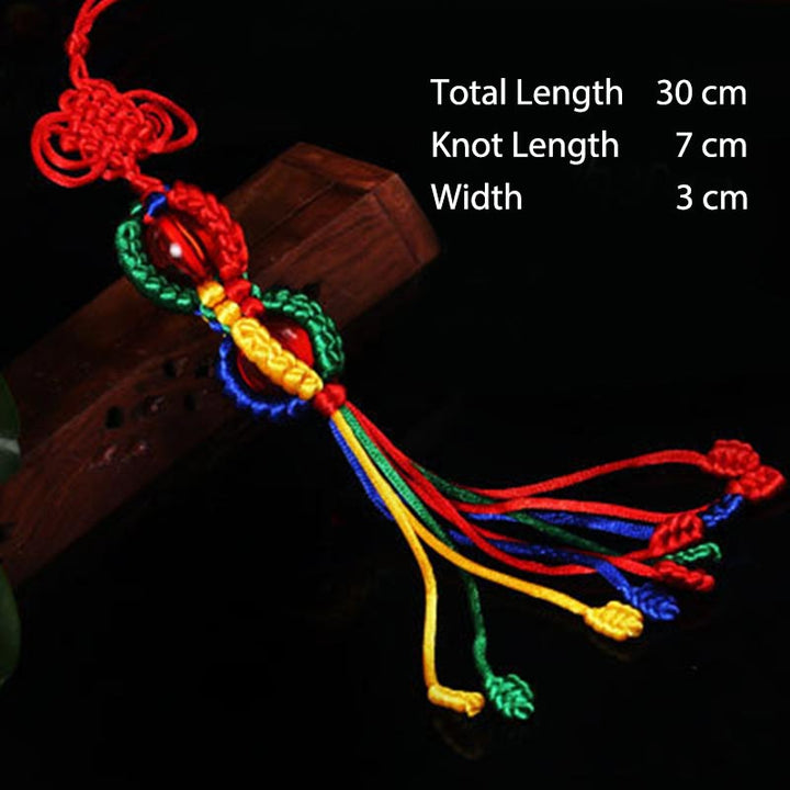 Buddha Stones Tybetańskie Błogosławieństwo Szczęście Węzeł Dekoracja Wadżra