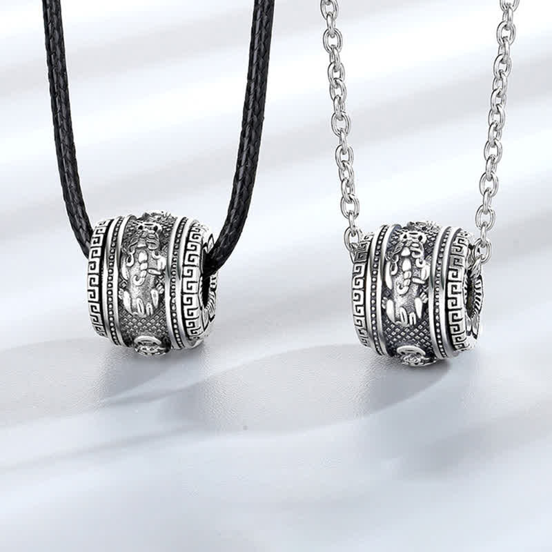 Buddha Stones PiXiu Szczęście Bogactwo Obrotowy Naszyjnik Wisiorek - image 1