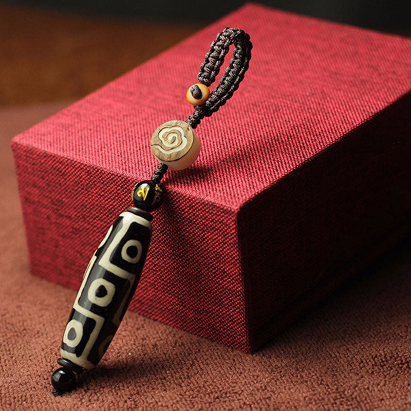 Buddha Stones Tybetańskie Dziewięciooczne Koraliki Dzi Bogactwo Dekoracja