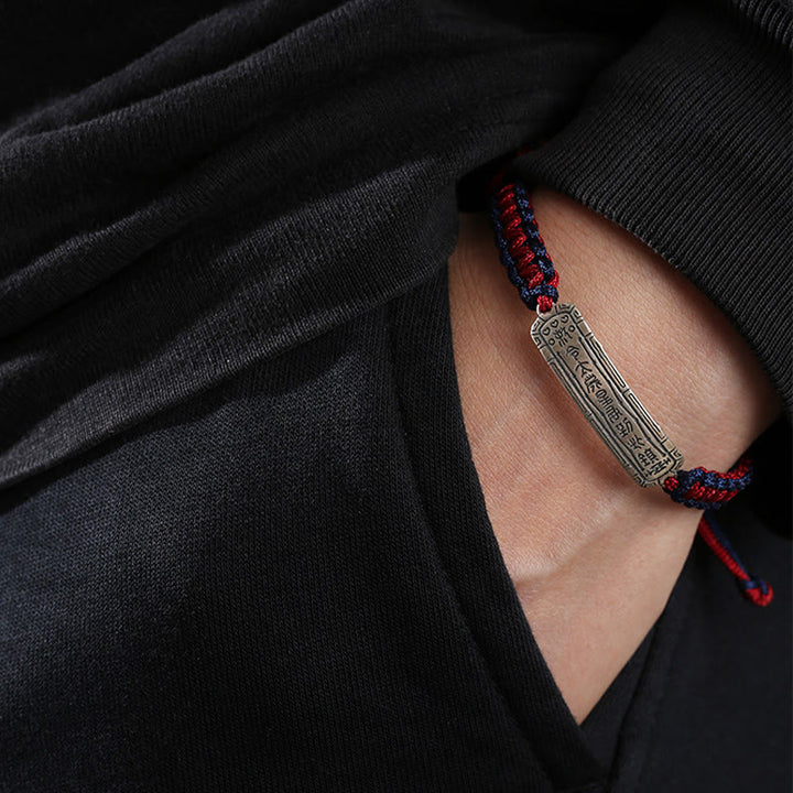 Bransoletka ochronna Buddha Stones 925 ze srebra próby 925 z amuletem pokoju