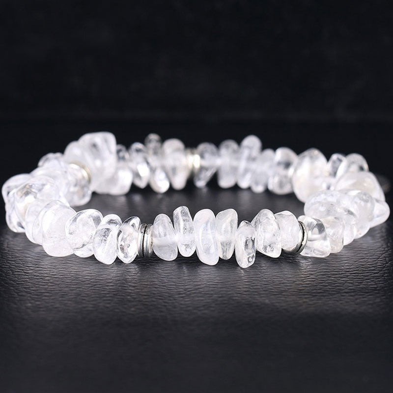 Bransoletka lecznicza Buddha Stones Natural White Crystal Lotus