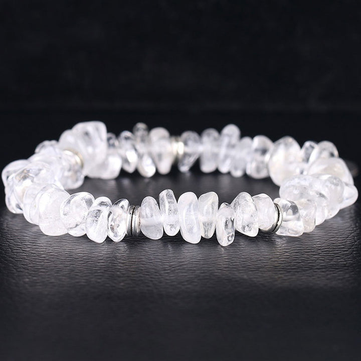 Bransoletka lecznicza Buddha Stones Natural White Crystal Lotus