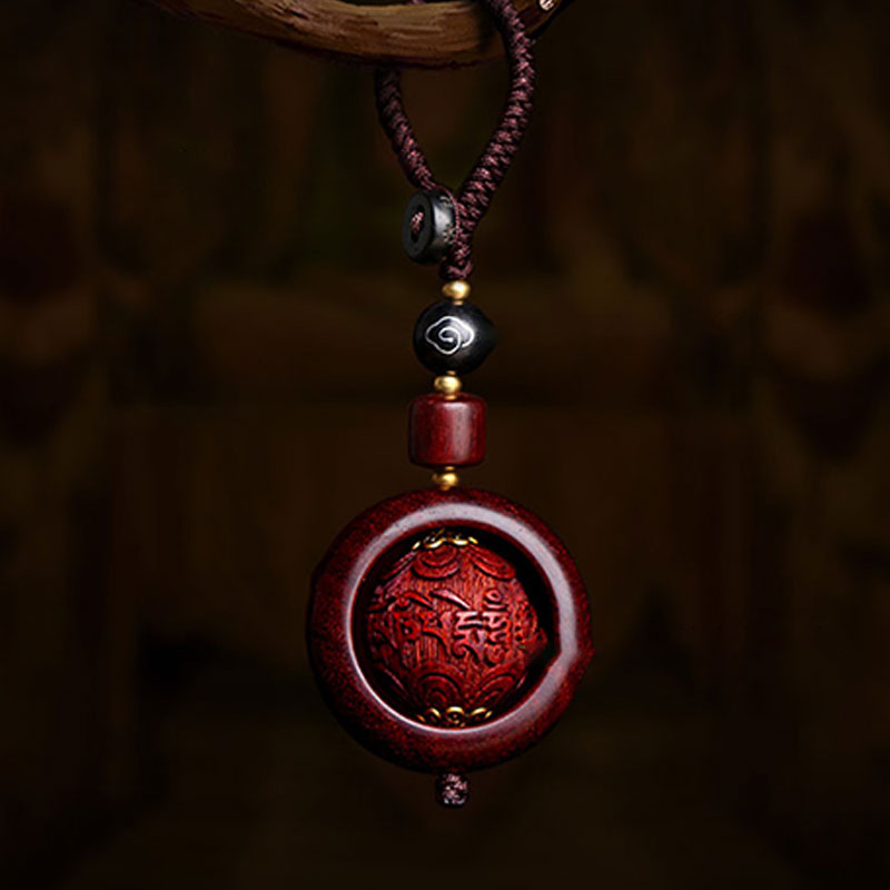 Buddha Stones Tybetańskie Małe Liście Czerwone Drzewo Sandałowe Heban Szczęście Ochrona Obrót Dekoracja - image 4