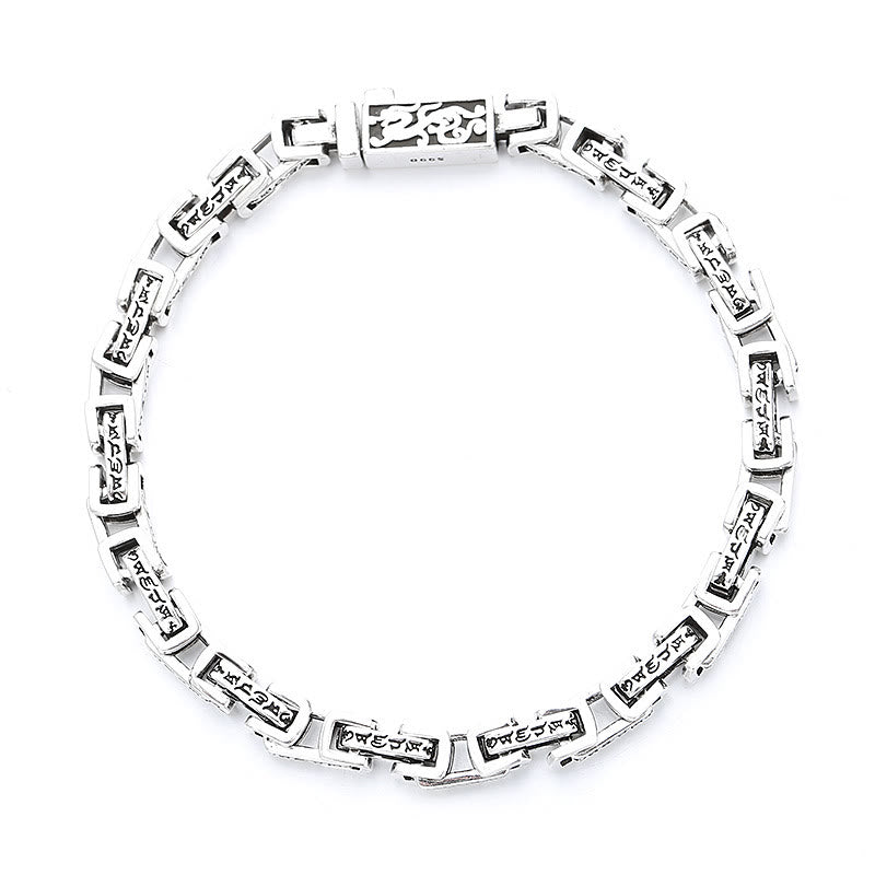 Buddha Stones Smok Om Mani Padme Hum Grawerowana Miedziana Bransoletka Szczęścia Sukcesu