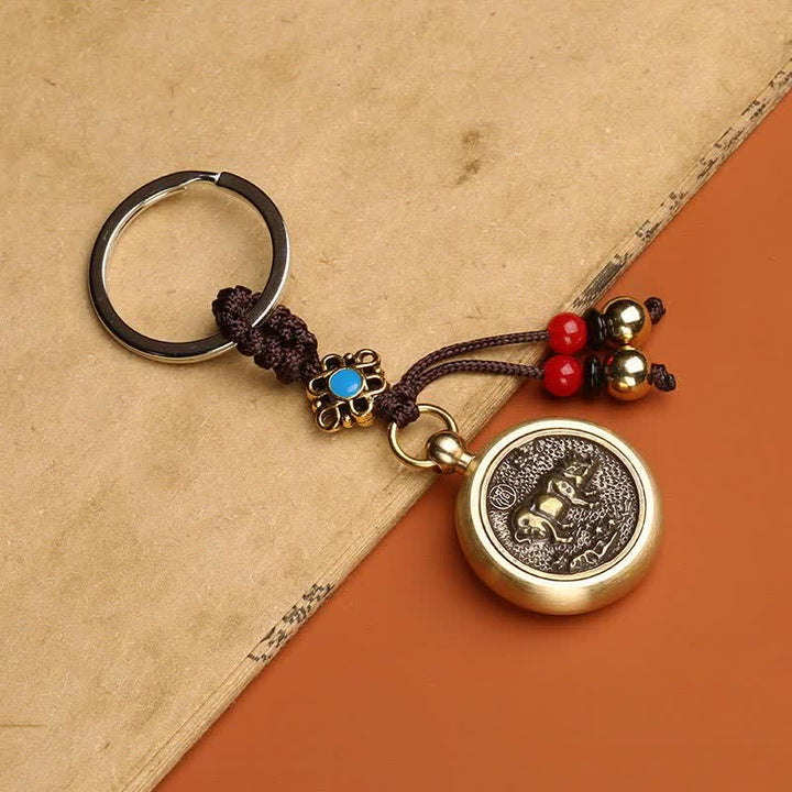 12 chińskich znaków zodiaku błogosławieństwo bogactwa fortuny brelok