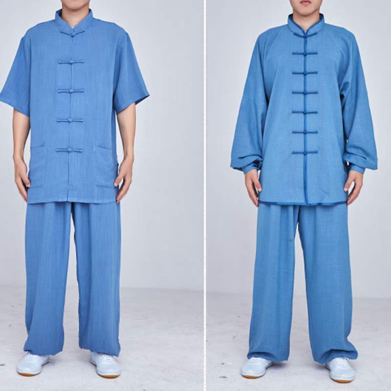 Buddha Stones Medytacja Zen Modlitwa Duchowa Tai Chi Qigong Praktyka Unisex Haft Odzież Zestaw - image 35