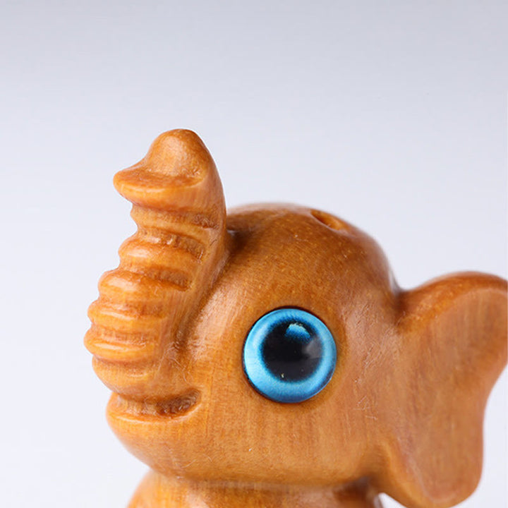 Buddha Stones sandałowe Małe liście Czerwone drzewo sandałowe Zielone drzewo sandałowe Szczęśliwy mini słoń rzeźbiony ochrona dekoracja