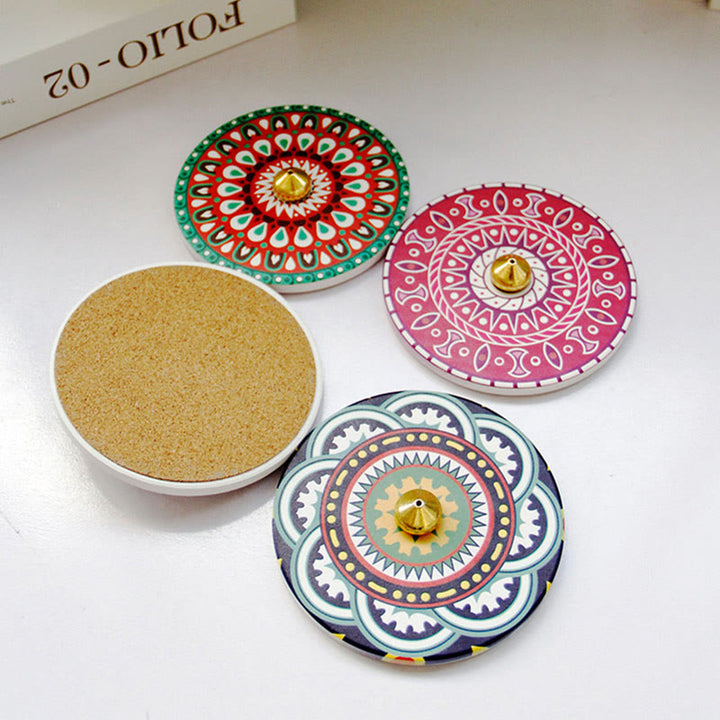 Buddha Stones Kolorowy Wzór Ceramiczny Błogosławieństwo Pałeczka Kadzidełka