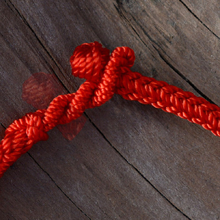 Buddha Stones Tybetańskie Ręcznie Robione Osiem Nici Pokoju Ochrona Bransoletka Z Plecionego Sznurka