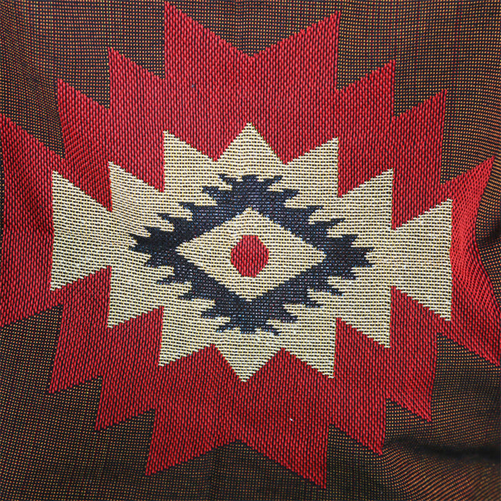 Buddha Stones Tybetański Geometryczny Farbowany Ręcznie Koc Rzemieślniczy