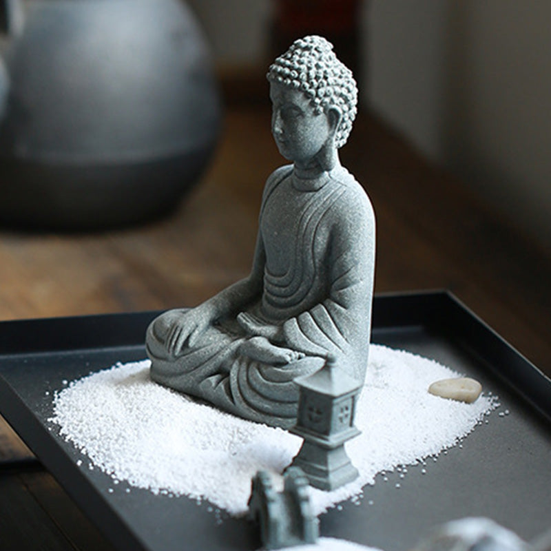 Buddha Stones Siedząca Medytacja Budda Błogosławieństwo Współczucie Dekoracja