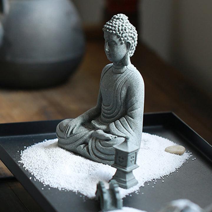 Buddha Stones Siedząca Medytacja Budda Błogosławieństwo Współczucie Dekoracja