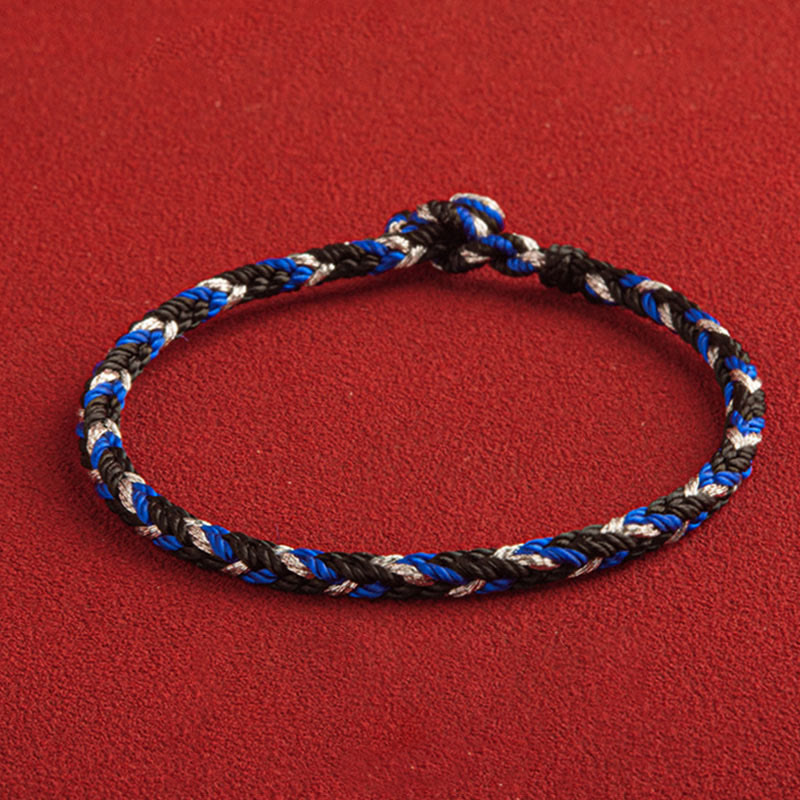 Buddha Stones „Niech pomyślność wypełni Twoje życie” Bransoletka na szczęście wielokolorowa