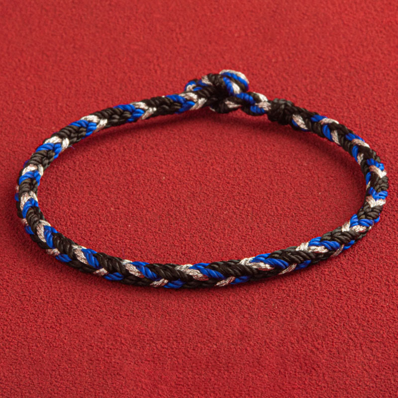 Buddha Stones „Niech pomyślność wypełni Twoje życie” Bransoletka na szczęście wielokolorowa