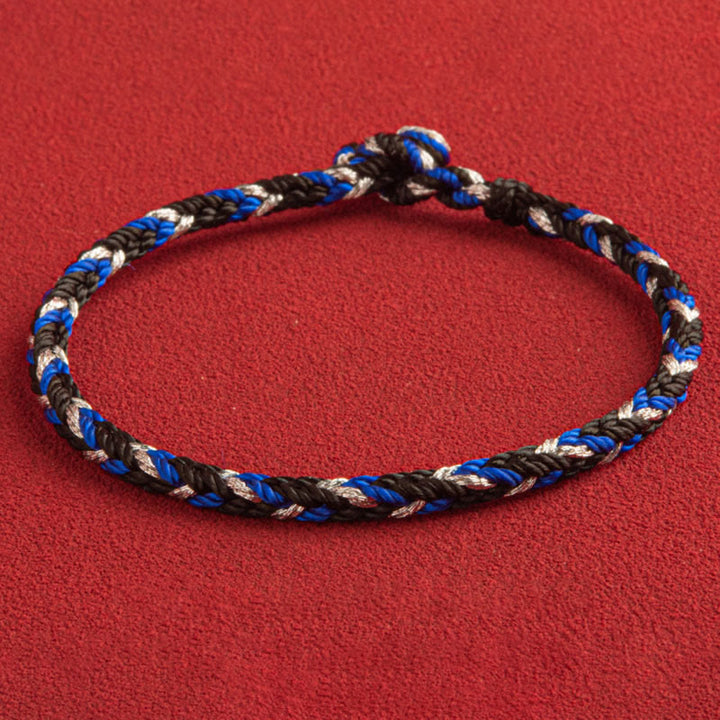 Buddha Stones „Niech pomyślność wypełni Twoje życie” Bransoletka na szczęście wielokolorowa