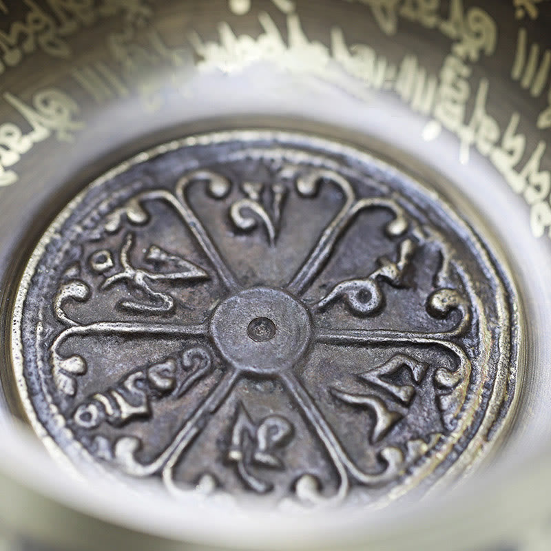 Buddha Stones Tybetańska misa dźwiękowa do medytacji, ręcznie robiona do uzdrawiania i uważności, zestaw mis śpiewających