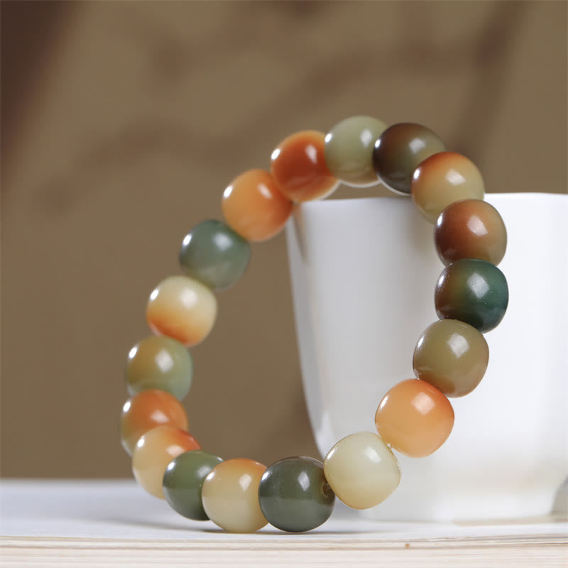 Kolorowe Buddha Stones , nasiona bodhi, bransoletka mądrości pokoju