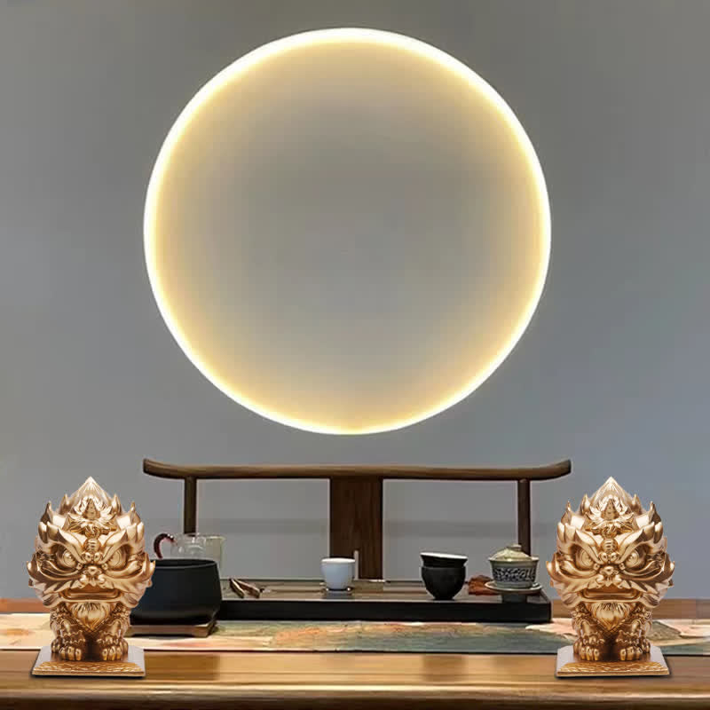 Buddha Stones Lwa Statua Siła Żywica Dekoracja Domu Biuro