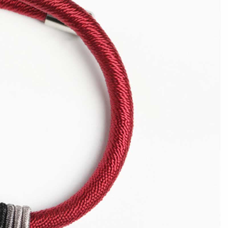 Bransoletka z Buddha Stones 925 ze srebra próby 925 Om Mani Padme Hum Peace Red String