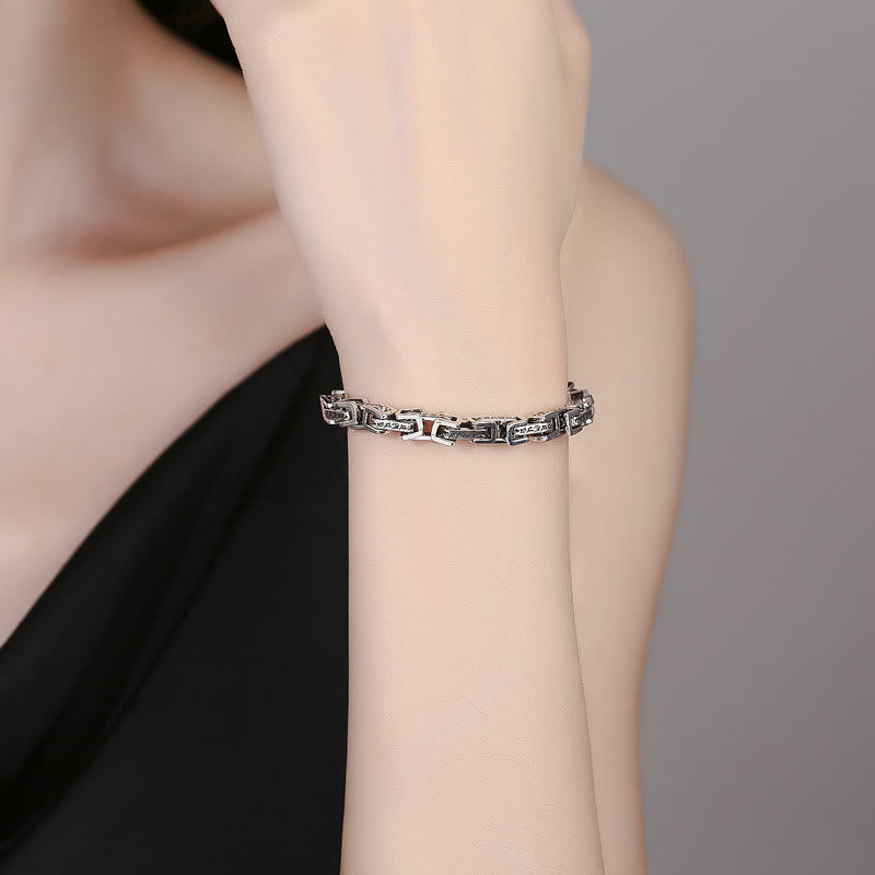 Buddha Stones Smok Om Mani Padme Hum Grawerowana Miedziana Bransoletka Szczęścia Sukcesu