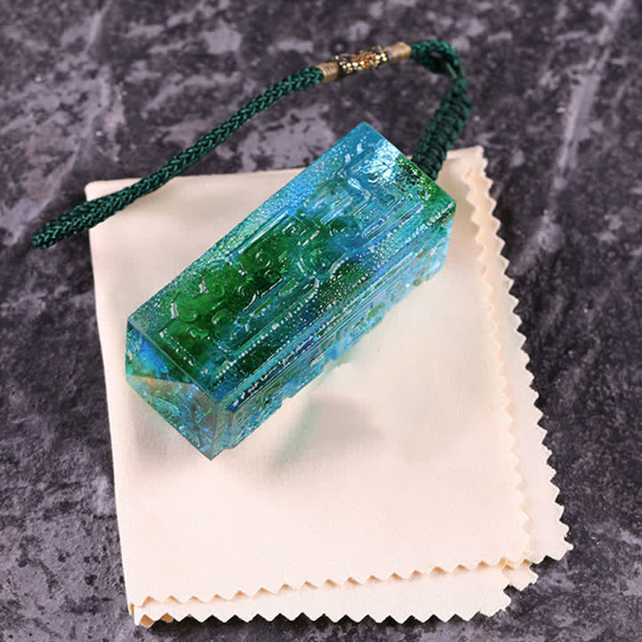 Feng Shui ręcznie robiony kryształowy element sztuki Liuli dekoracja domowego biura