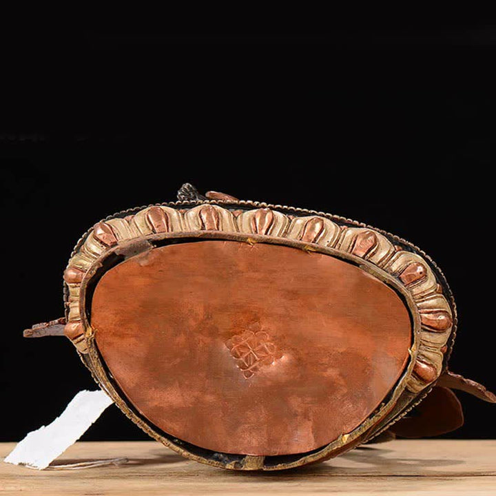 Bodhisattwa Czenrezig Czteroramienna Awalokiteśwara Ochrona Miedziana Statuetka Dekoracja