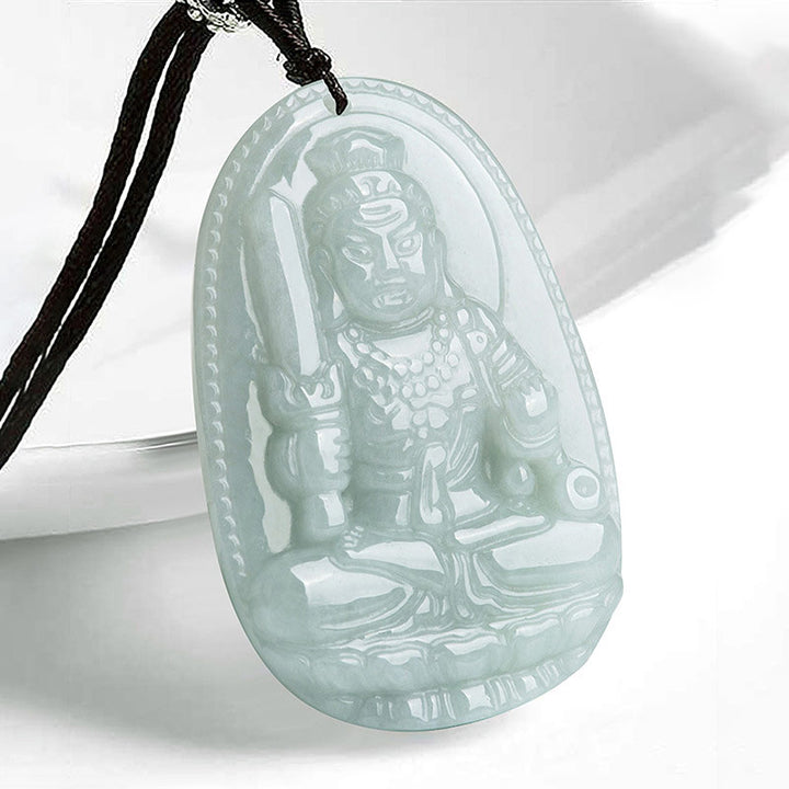 Buddha Stones Chiński Zodiak Natal Budda Jadeit Bogactwo Dobrobyt Naszyjnik Wisiorek - Kogut - image 15