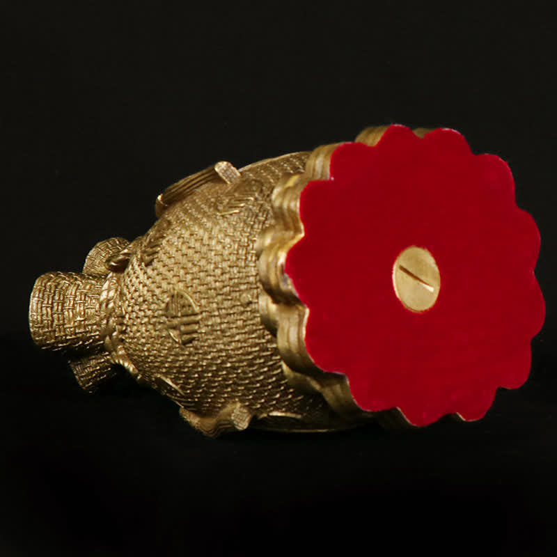 Chenrezig Tysiącręka Figurka Awalokiteśwary Dwustronna Ochrona Kuan Yin Bodhisattwa Solidna Miedziana Statuetka Dekoracja