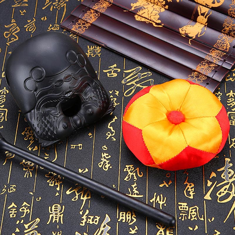 Wzór ryby Koi Mindfulness Buddyjska świątynia Mokugyo Drewniany bęben na ryby