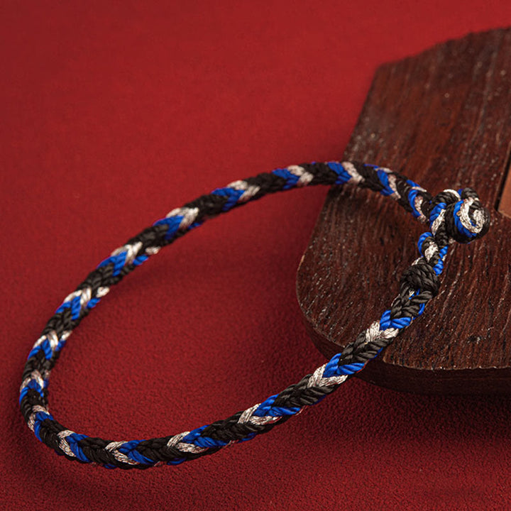 Buddha Stones „Niech pomyślność wypełni Twoje życie” Bransoletka na szczęście wielokolorowa