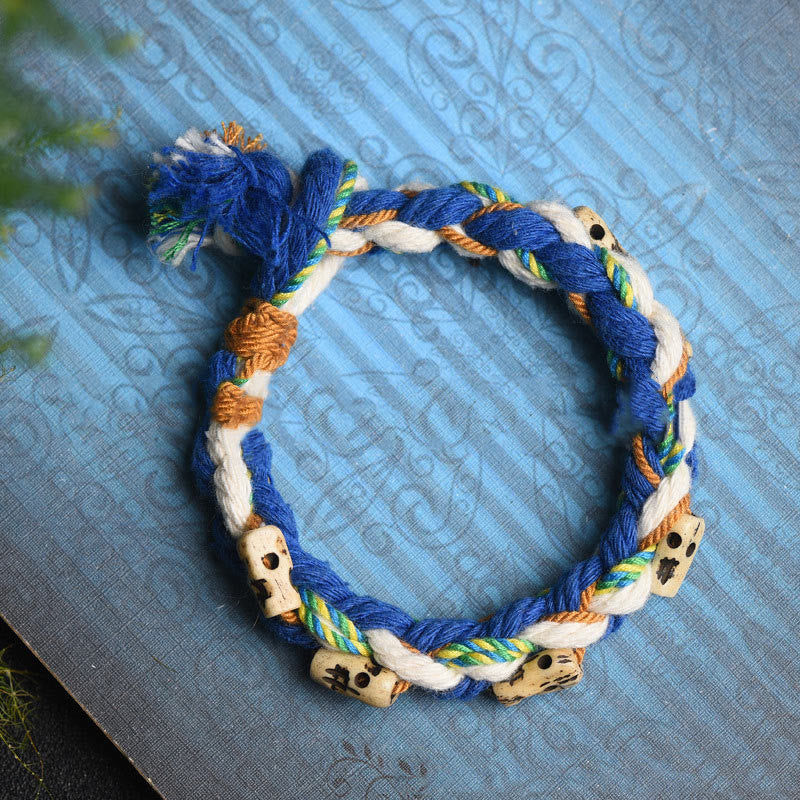 Buddha Stones Tybetańskie Zakiram Bogini Bogactwa Koraliki Grawerowane Ręcznie Bransoletka Szczęścia