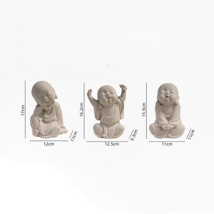 Buddha Stones Tybetańska Medytacja Budda Mnich Błogosławieństwo Spokoju Żywica Dekoracja Domu