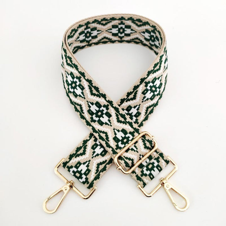 Wielokolorowe haftowane paski do toreb na ramię