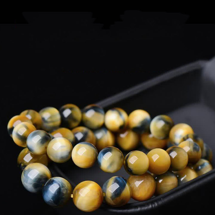 Bransoletka Buddha Stones Tiger Eye Protection Courage Strength