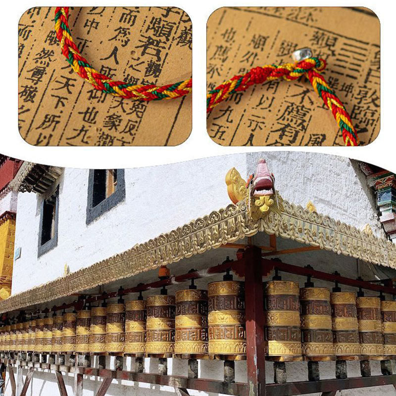 Buddha Stones "Niech Ci się poszczęści i odniesiesz sukces" Bransoletka na szczęście wielokolorowa